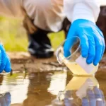 picking samples from water