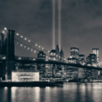 bridge new york black and white