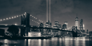 bridge new york black and white