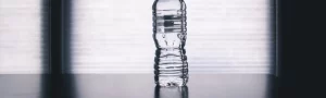 distilled water in bottle