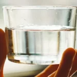 distilled water in glass