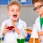 little scientists with chemicals