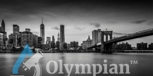 new york water black and white