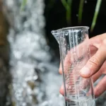 taking water samples for laboratory