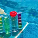 testing water quality in pool