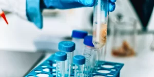 water testing samples in lab
