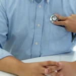 doctor checking with stethoscope