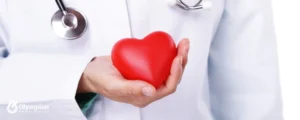 doctor holding a red hearth