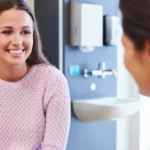doctor speaking with cute patient