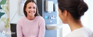 doctor speaking with cute patient