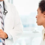 doctor with female patient