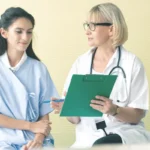 doctor with green tablet
