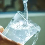 drinking clean water from sink