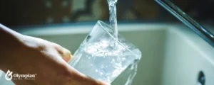 drinking clean water from sink