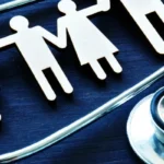 family in center of stethoscope