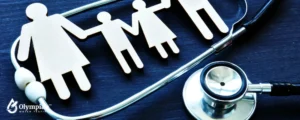 family in center of stethoscope