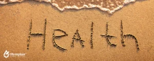 health letters on beach