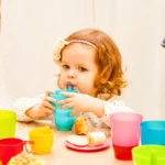 kids engoy meal at daycare