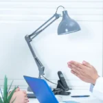 male doctor with woman patient