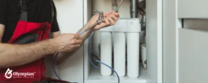 man changing filters