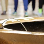 public water sink for drinking water