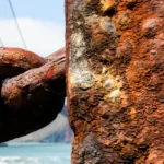 rust chain in public water