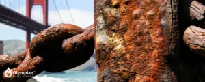 rust chain in public water