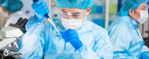 scientist in laboratory testing water 3
