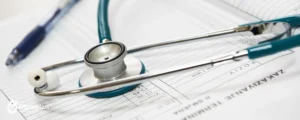 stethoscope with paper