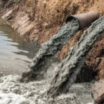 waste watter pollution in river 2