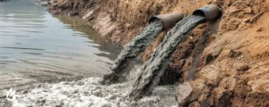 waste watter pollution in river 2