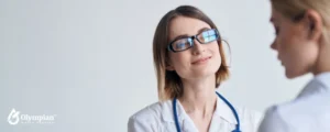 woman at doctor