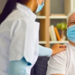 woman doctor with patient
