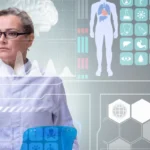 woman doctor with technology