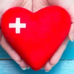 woman hands with a hearth