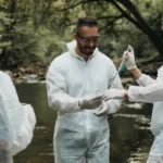 checking outside water quality