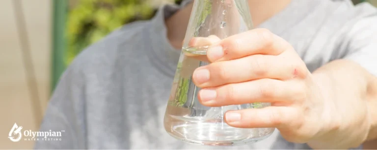 checking water quality with a glass 2