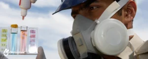 testing water quality in field 2