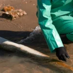 testing water quality in field 5