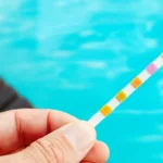 testing water quality in pool