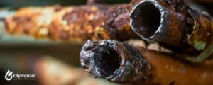 old lead pipes replacing