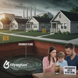 Grumman plume contamination. Family with contaminated water. Do Not Drink sign. Water testing. Long Island wildlife health issue.