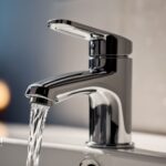 Tap water flowing from a faucet. Is Alabama tap water safe to drink? Water quality testing.