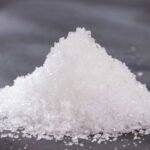 Pile of chlorine. Municipal water treatment chemical.