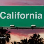 California road sign. Can you drink tap water in California? Water quality testing.