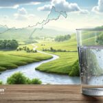 Is Virginia tap water safe? Glass of water with Virginia outline in background. Olympian Water Testing logo.