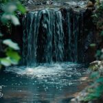 Scenic waterfall in Georgia. Fresh, clean water cascading into a pool. Is Georgia tap water drinkable?