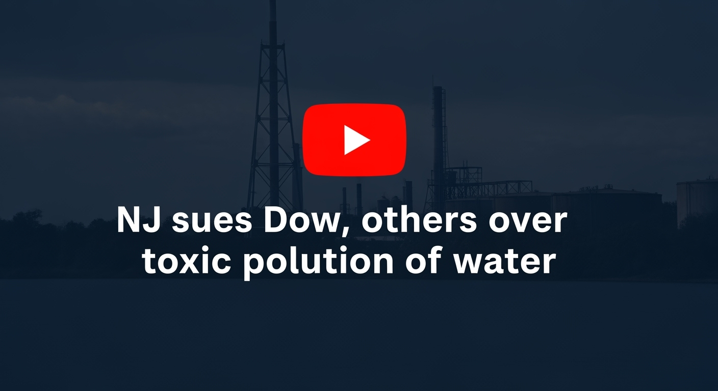 NJ sues Dow, others over toxic pollution of water