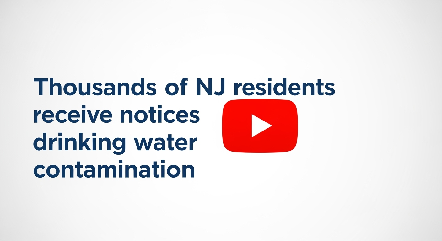 Thousands of NJ residents receive notices about drinking water contamination
