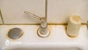 why is your toilet water brown